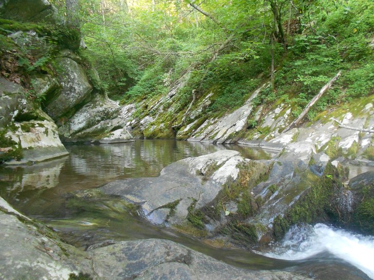 Just above Blue Hole.